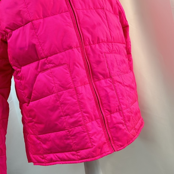 Drysdales Down Feather Nylon Puffer Jacket Coat Neon Pink Size Small - Picture 7 of 12